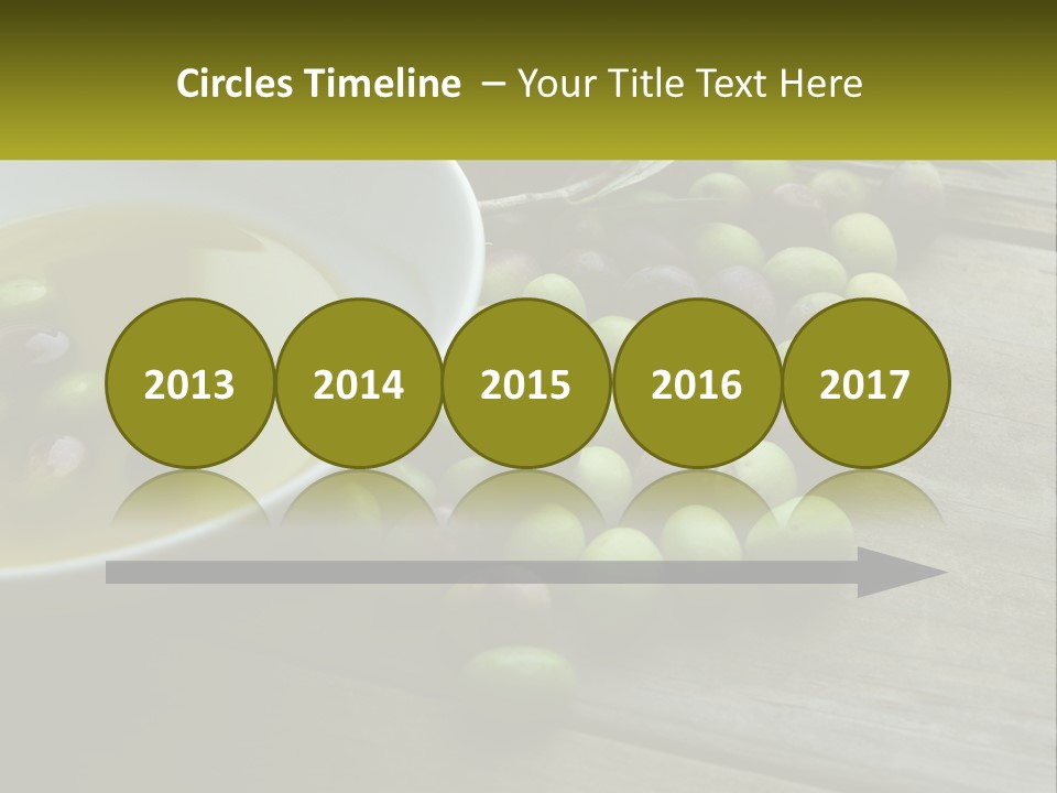 A Bowl Of Olives And Bread On A Table PowerPoint Template