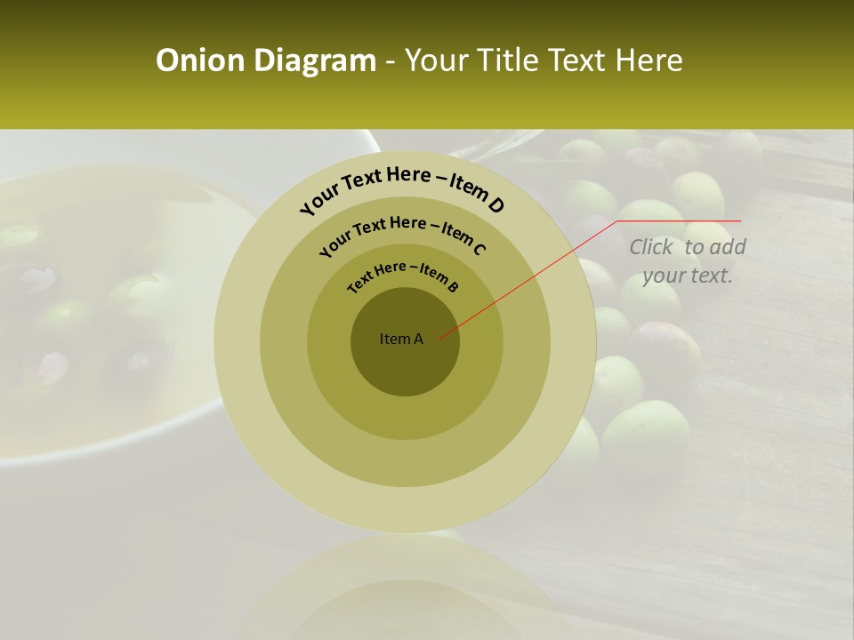 A Bowl Of Olives And Bread On A Table PowerPoint Template