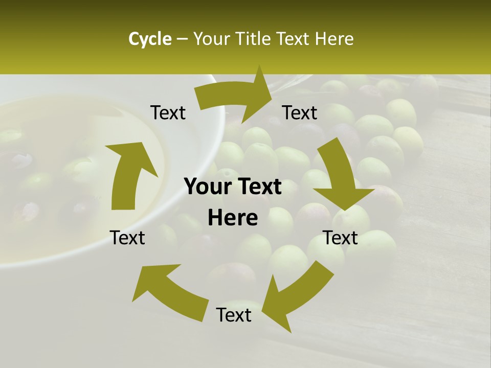 A Bowl Of Olives And Bread On A Table PowerPoint Template