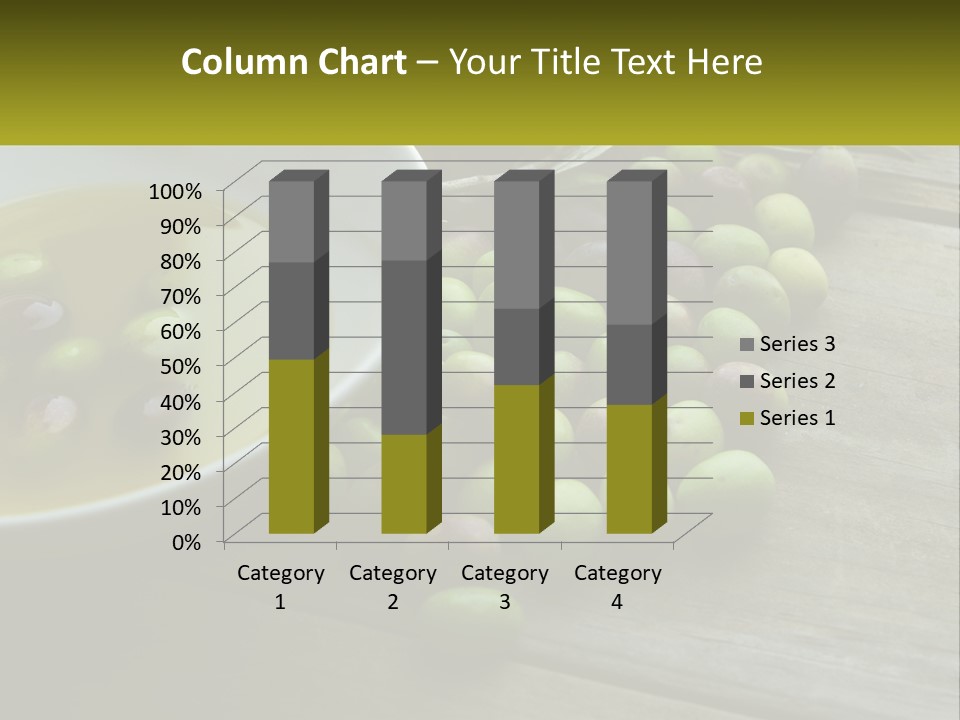 A Bowl Of Olives And Bread On A Table PowerPoint Template