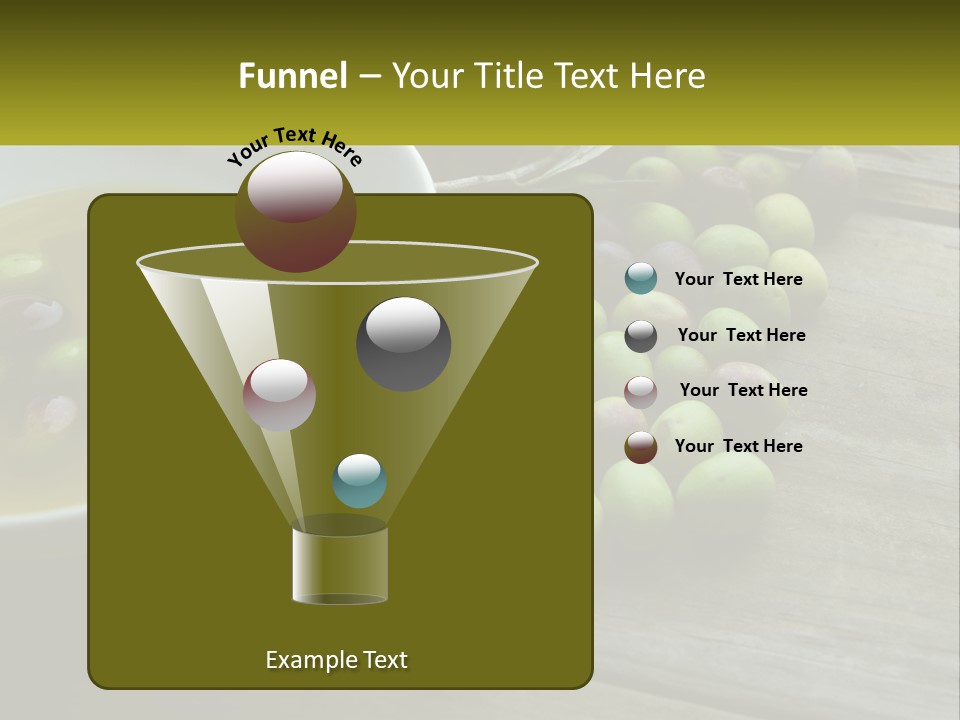 A Bowl Of Olives And Bread On A Table PowerPoint Template