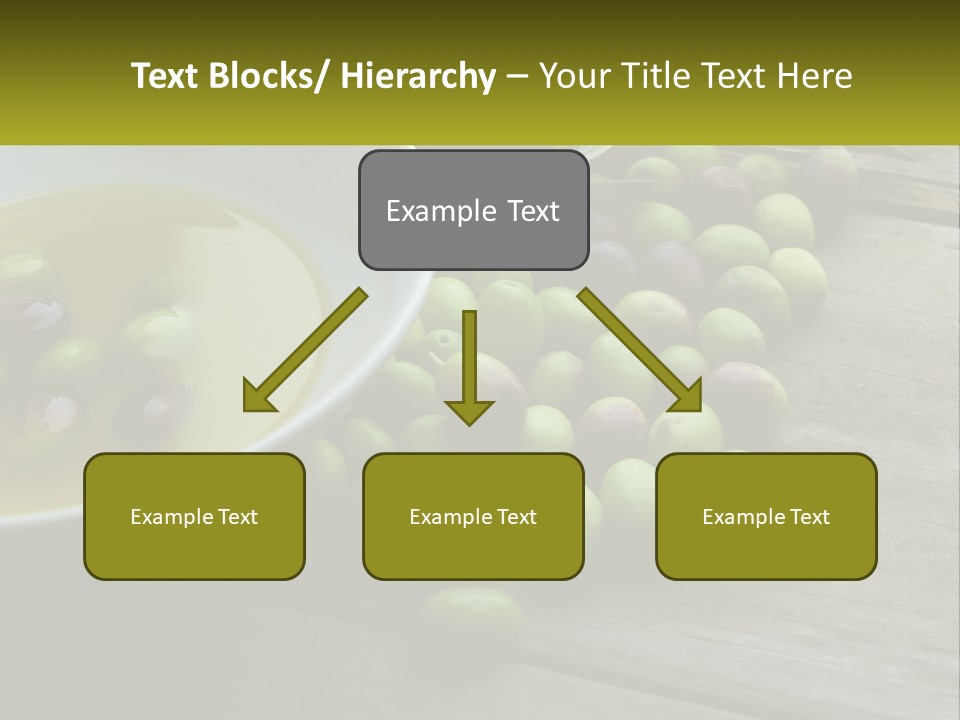 A Bowl Of Olives And Bread On A Table PowerPoint Template
