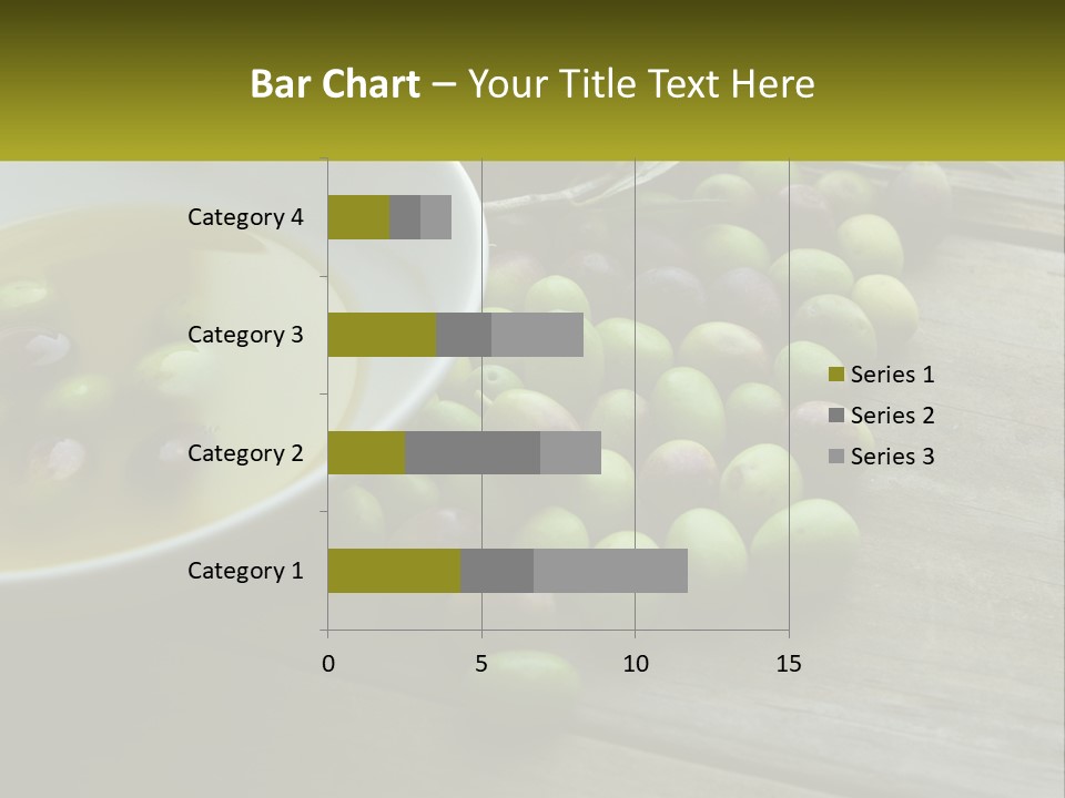 A Bowl Of Olives And Bread On A Table PowerPoint Template