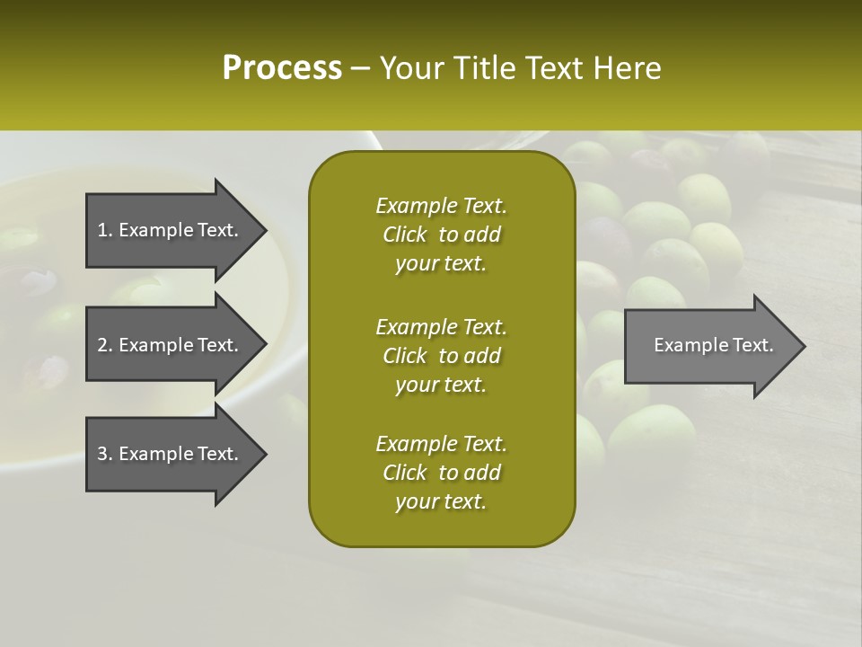 A Bowl Of Olives And Bread On A Table PowerPoint Template