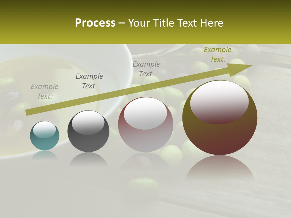 A Bowl Of Olives And Bread On A Table PowerPoint Template