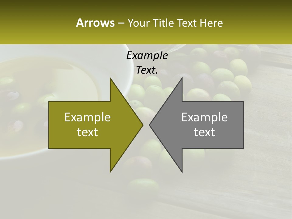 A Bowl Of Olives And Bread On A Table PowerPoint Template