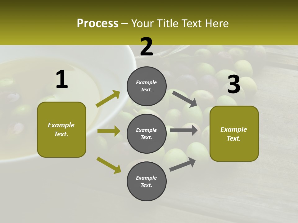 A Bowl Of Olives And Bread On A Table PowerPoint Template