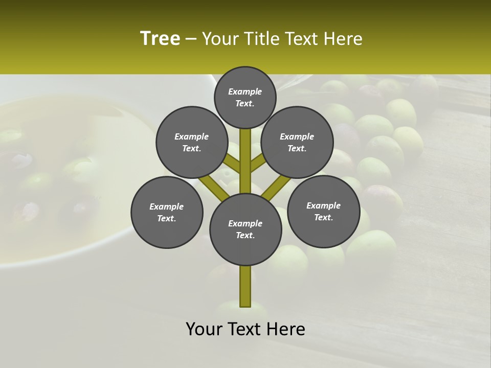A Bowl Of Olives And Bread On A Table PowerPoint Template