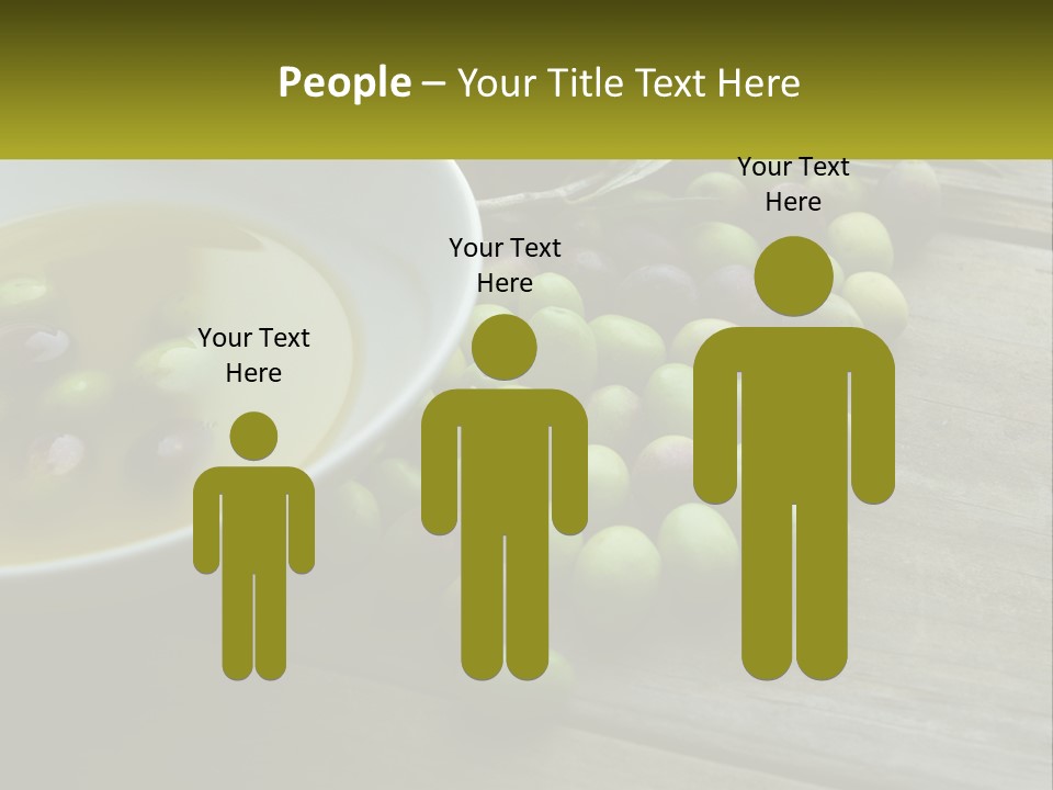 A Bowl Of Olives And Bread On A Table PowerPoint Template
