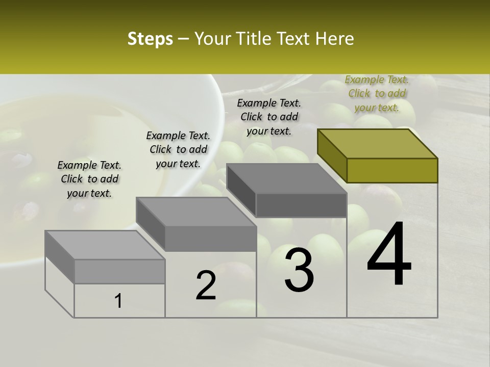 A Bowl Of Olives And Bread On A Table PowerPoint Template