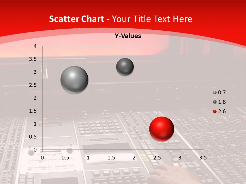 A Man Is Working On A Sound Board PowerPoint Template