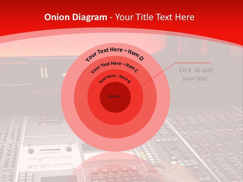A Man Is Working On A Sound Board PowerPoint Template