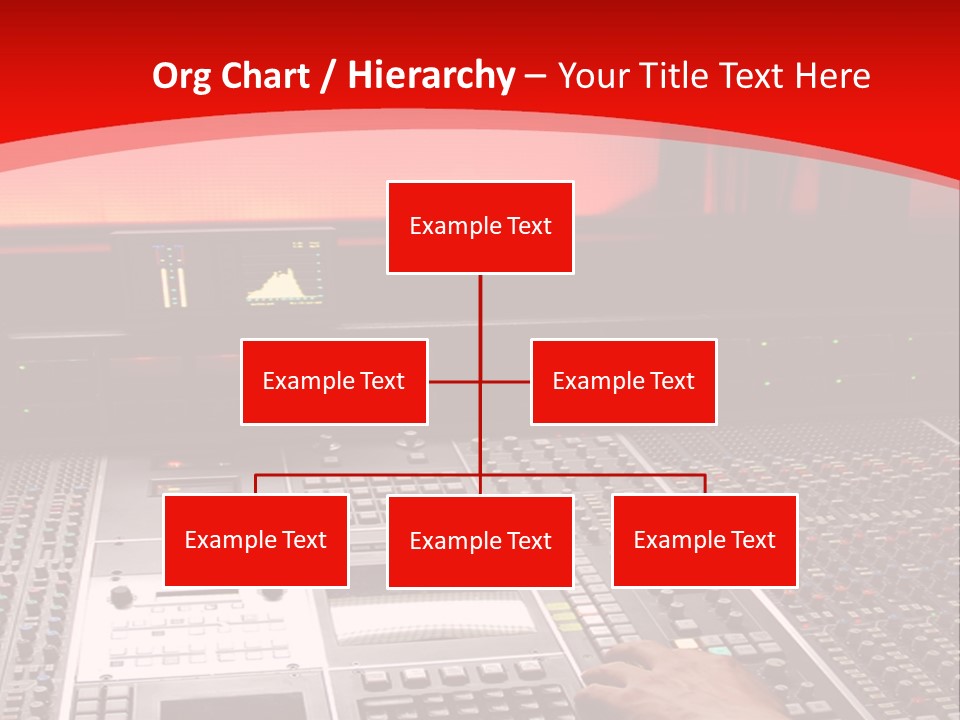 A Man Is Working On A Sound Board PowerPoint Template