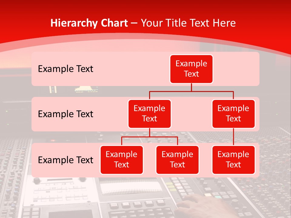 A Man Is Working On A Sound Board PowerPoint Template