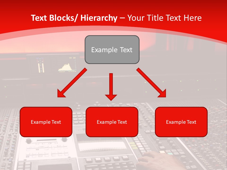 A Man Is Working On A Sound Board PowerPoint Template