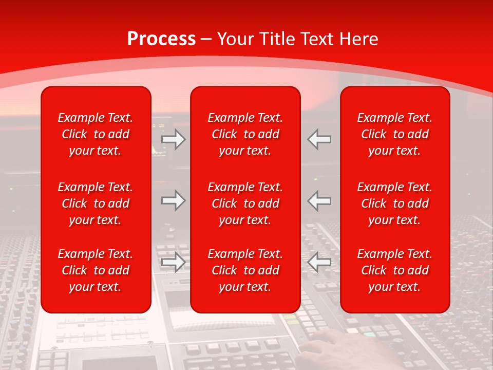 A Man Is Working On A Sound Board PowerPoint Template