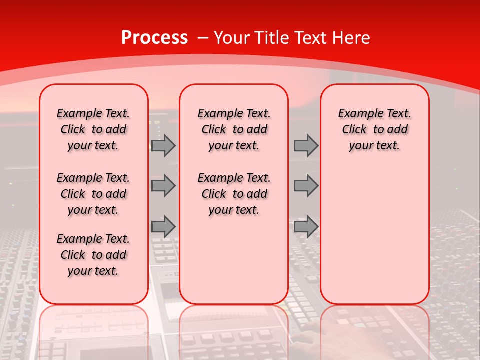 A Man Is Working On A Sound Board PowerPoint Template