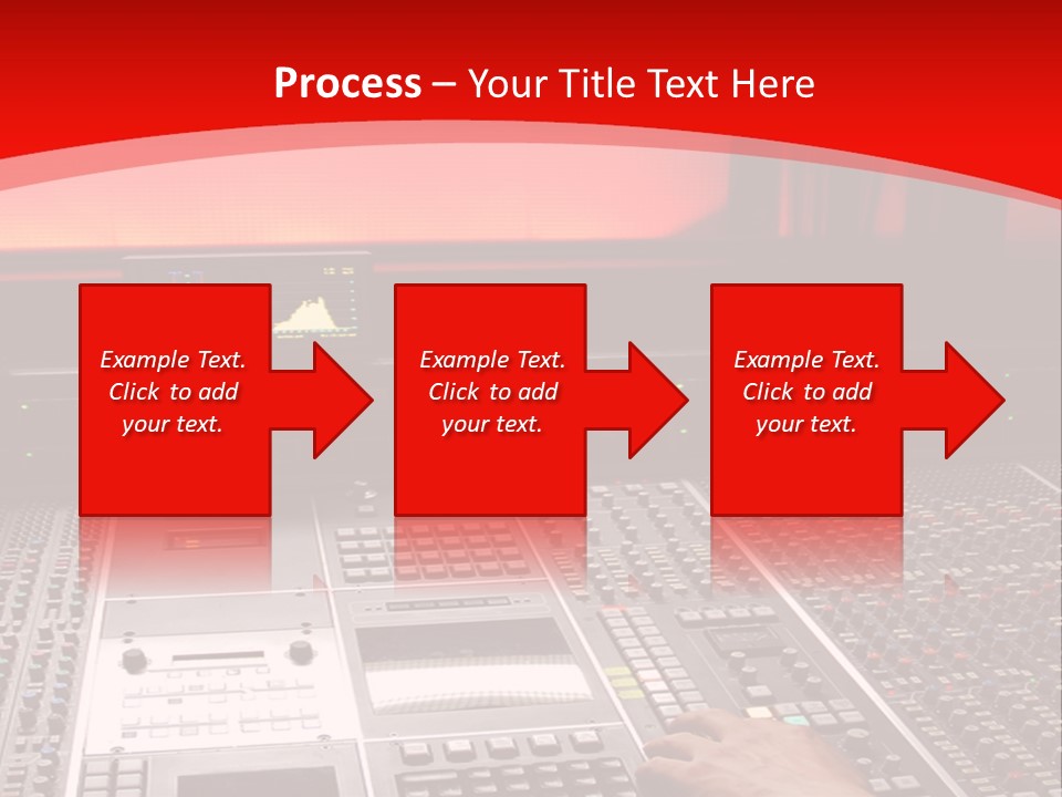 A Man Is Working On A Sound Board PowerPoint Template