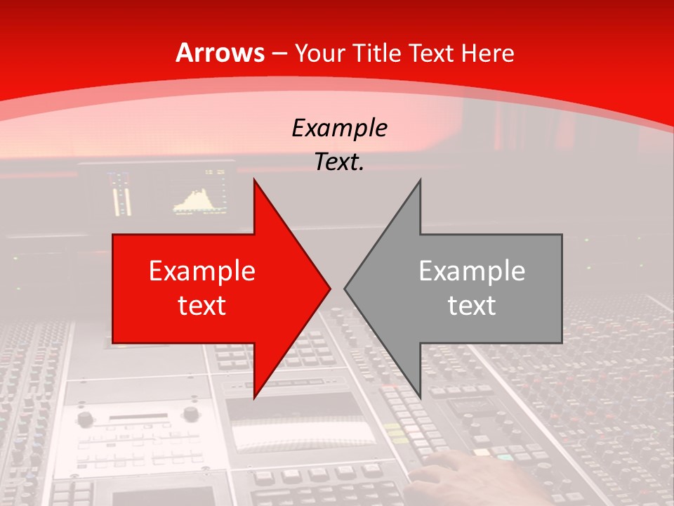 A Man Is Working On A Sound Board PowerPoint Template