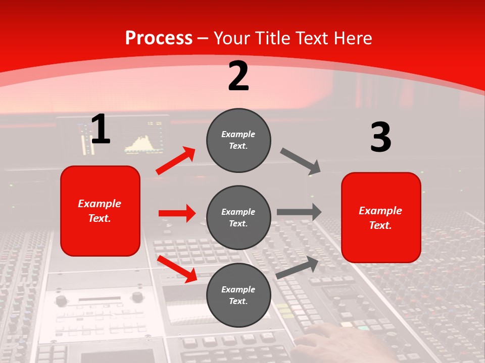 A Man Is Working On A Sound Board PowerPoint Template