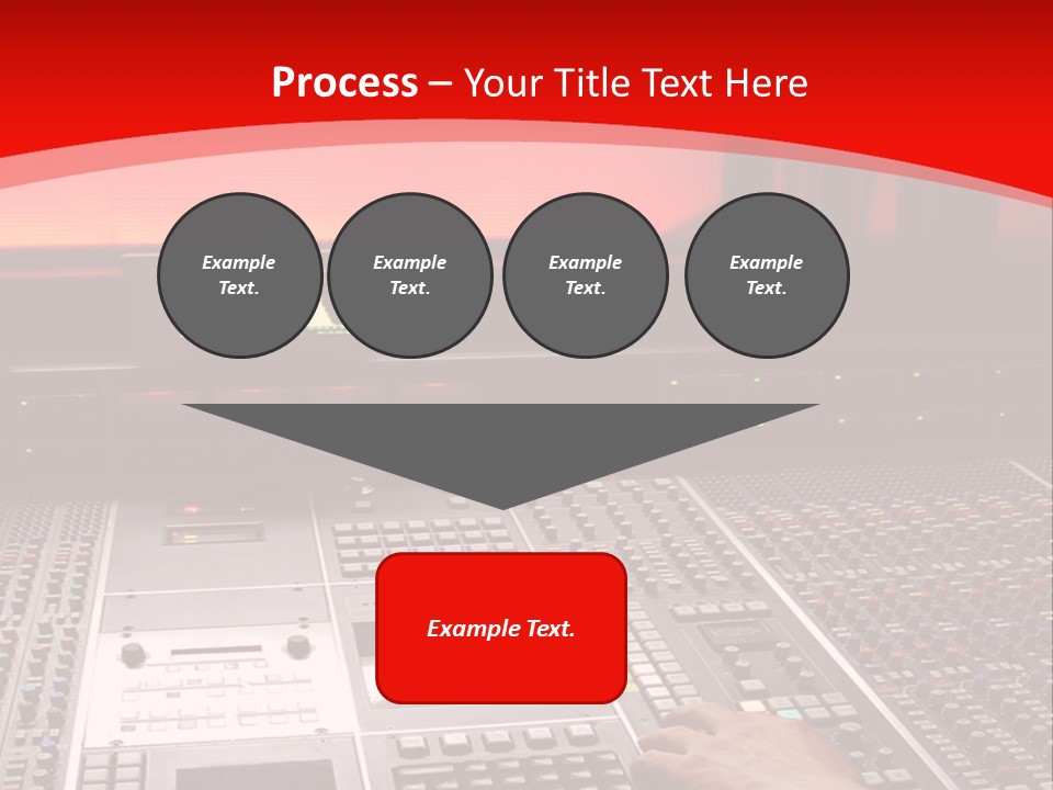 A Man Is Working On A Sound Board PowerPoint Template
