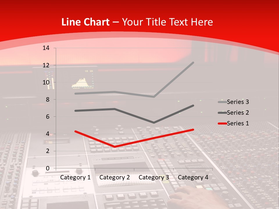 A Man Is Working On A Sound Board PowerPoint Template