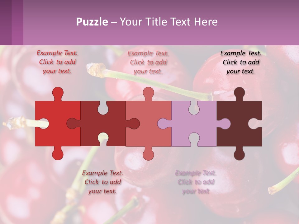 A Bunch Of Cherries With Water Droplets On Them PowerPoint Template
