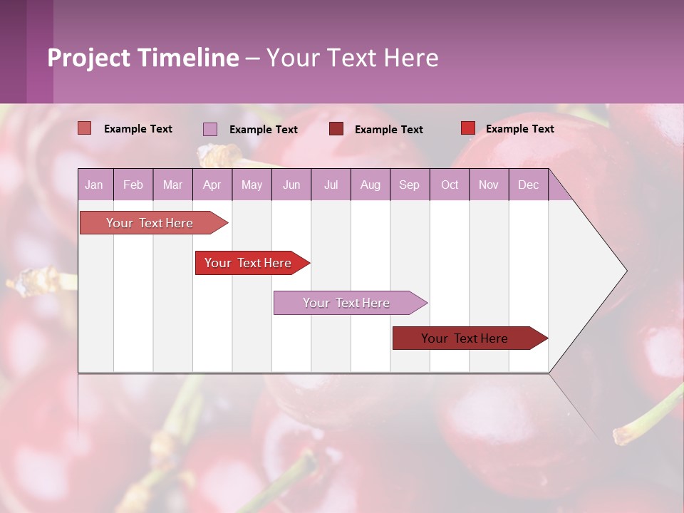 A Bunch Of Cherries With Water Droplets On Them PowerPoint Template