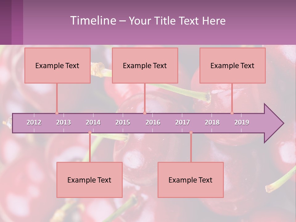 A Bunch Of Cherries With Water Droplets On Them PowerPoint Template