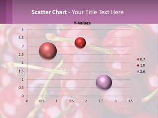 A Bunch Of Cherries With Water Droplets On Them PowerPoint Template