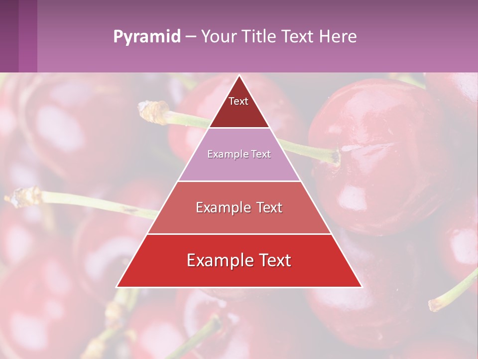 A Bunch Of Cherries With Water Droplets On Them PowerPoint Template