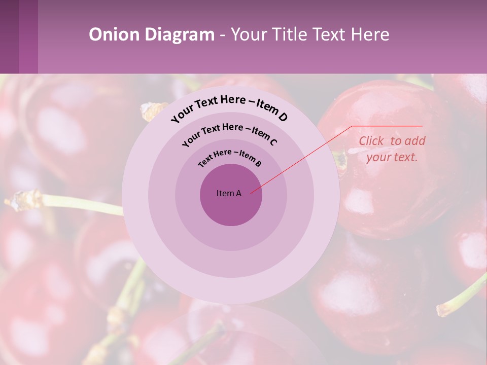 A Bunch Of Cherries With Water Droplets On Them PowerPoint Template