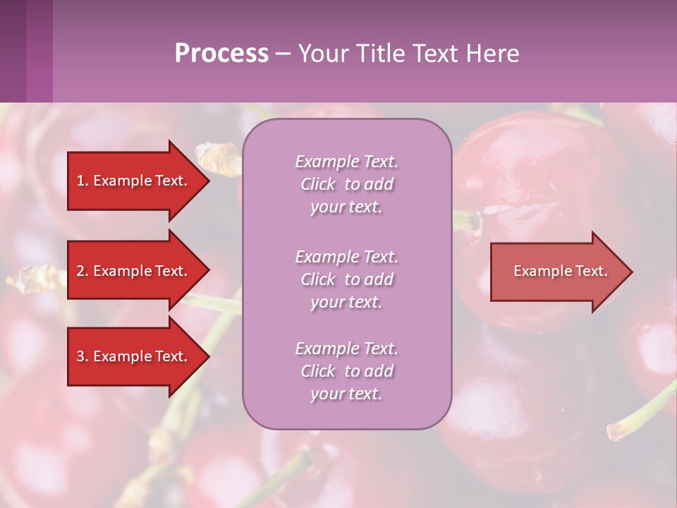 A Bunch Of Cherries With Water Droplets On Them PowerPoint Template