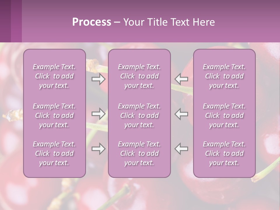 A Bunch Of Cherries With Water Droplets On Them PowerPoint Template