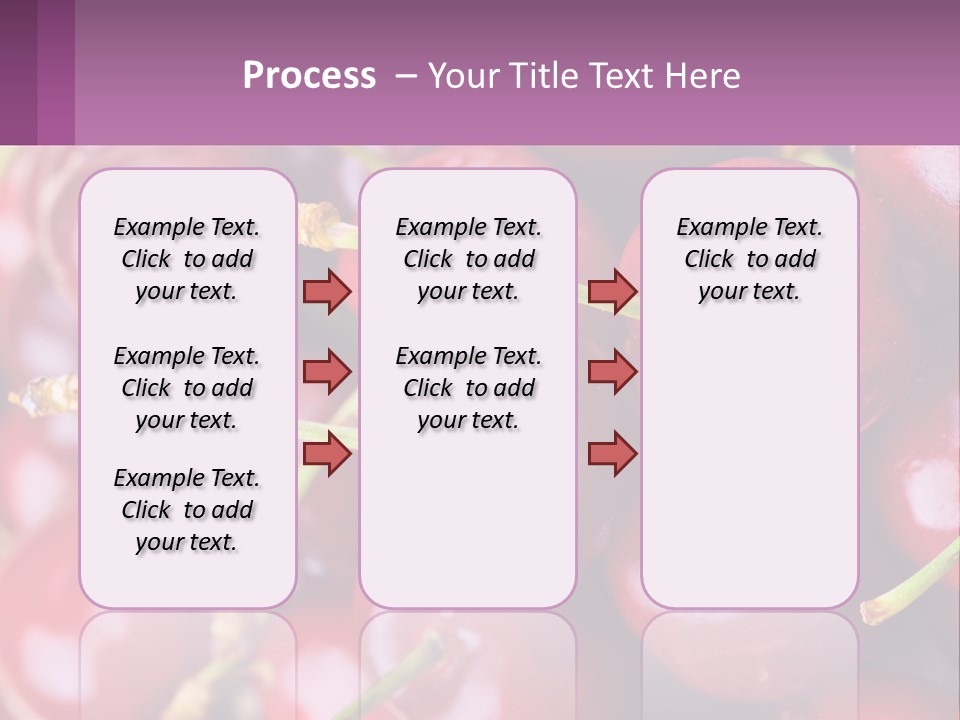 A Bunch Of Cherries With Water Droplets On Them PowerPoint Template