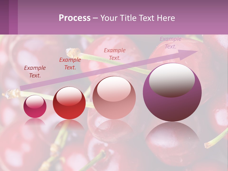 A Bunch Of Cherries With Water Droplets On Them PowerPoint Template