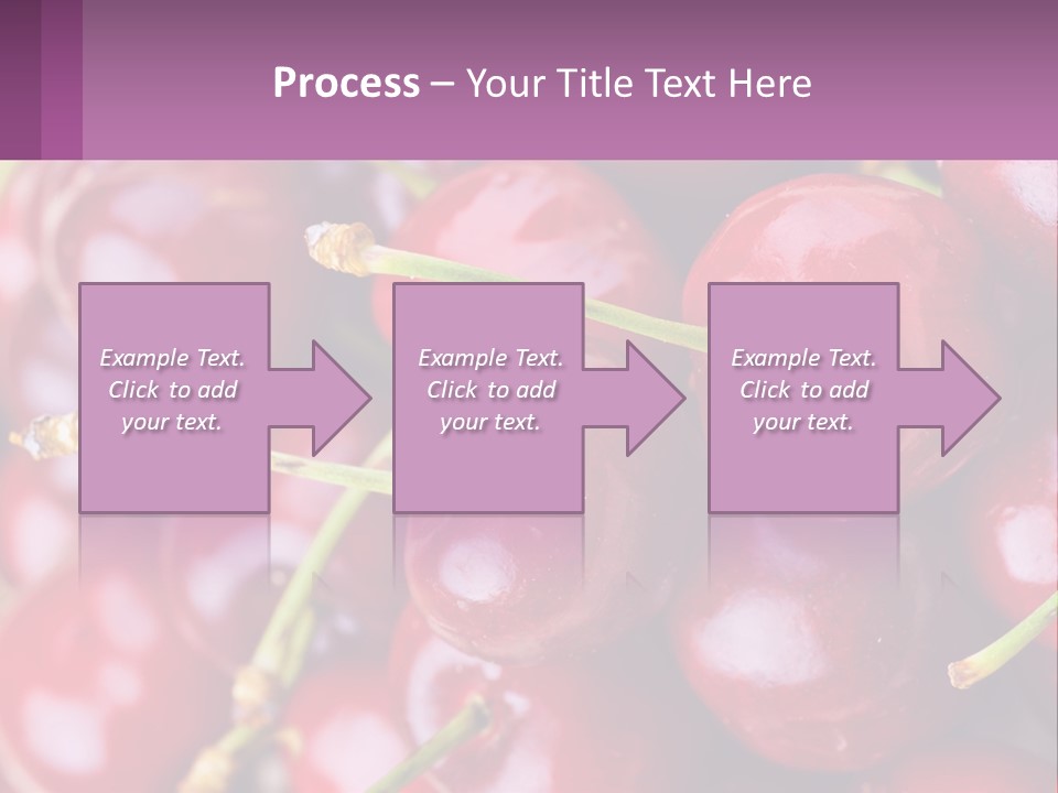 A Bunch Of Cherries With Water Droplets On Them PowerPoint Template