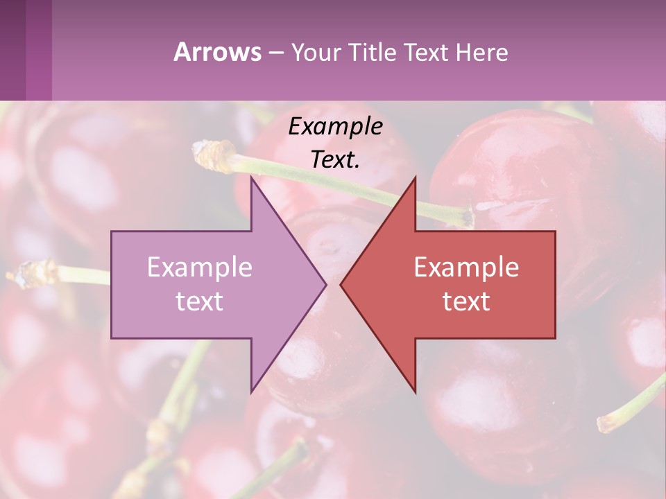 A Bunch Of Cherries With Water Droplets On Them PowerPoint Template