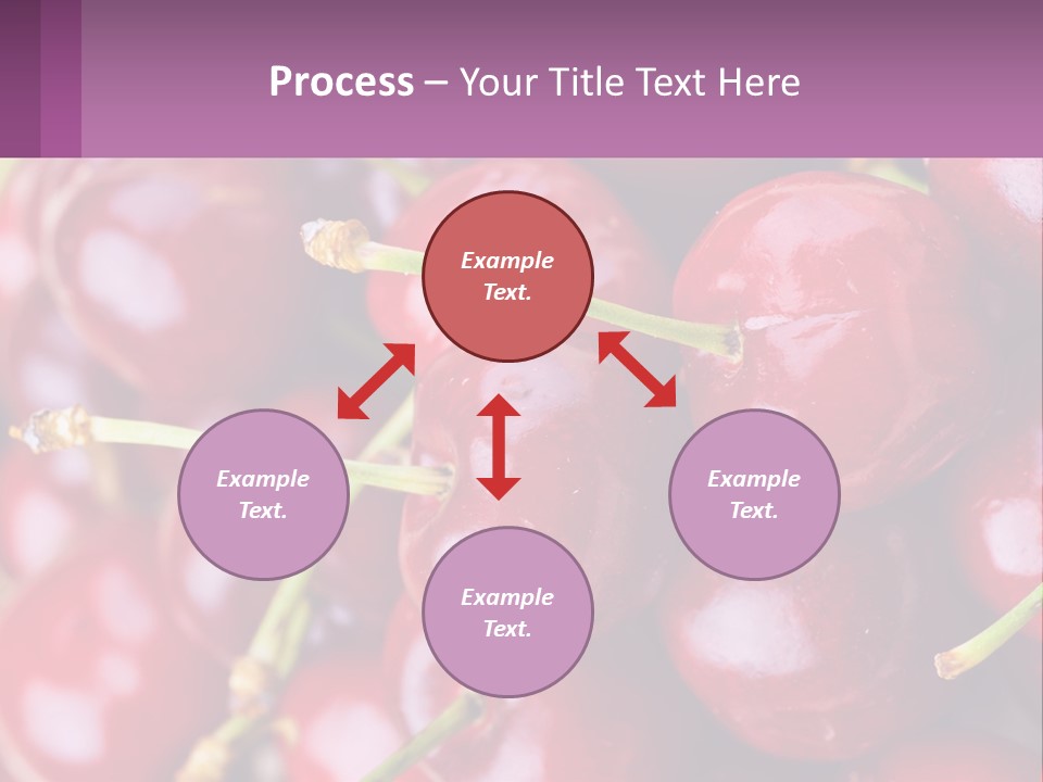 A Bunch Of Cherries With Water Droplets On Them PowerPoint Template