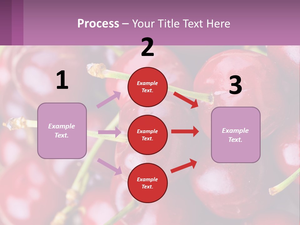 A Bunch Of Cherries With Water Droplets On Them PowerPoint Template