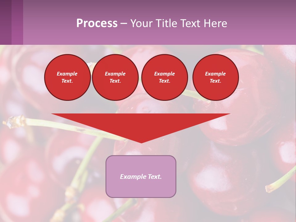 A Bunch Of Cherries With Water Droplets On Them PowerPoint Template