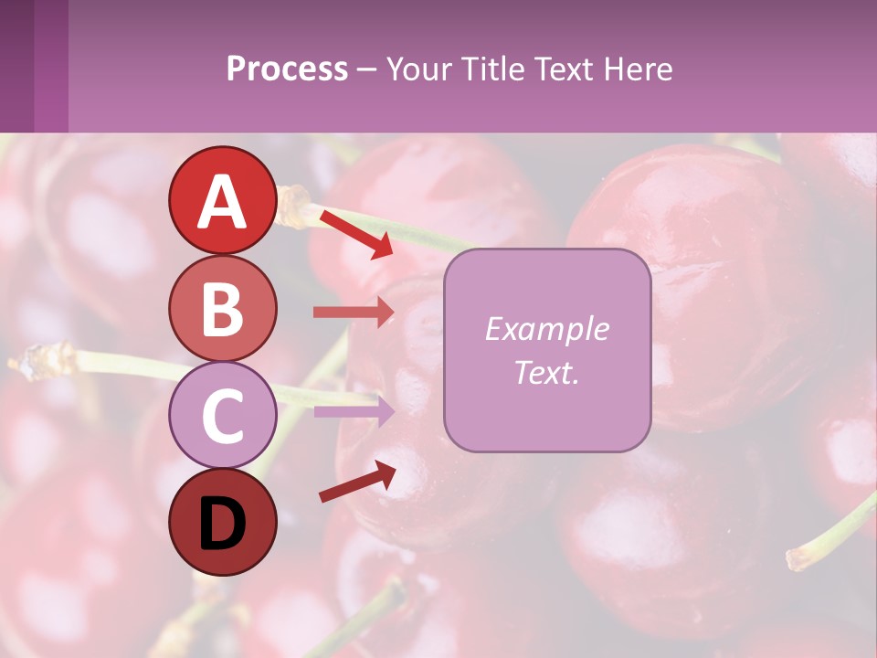 A Bunch Of Cherries With Water Droplets On Them PowerPoint Template