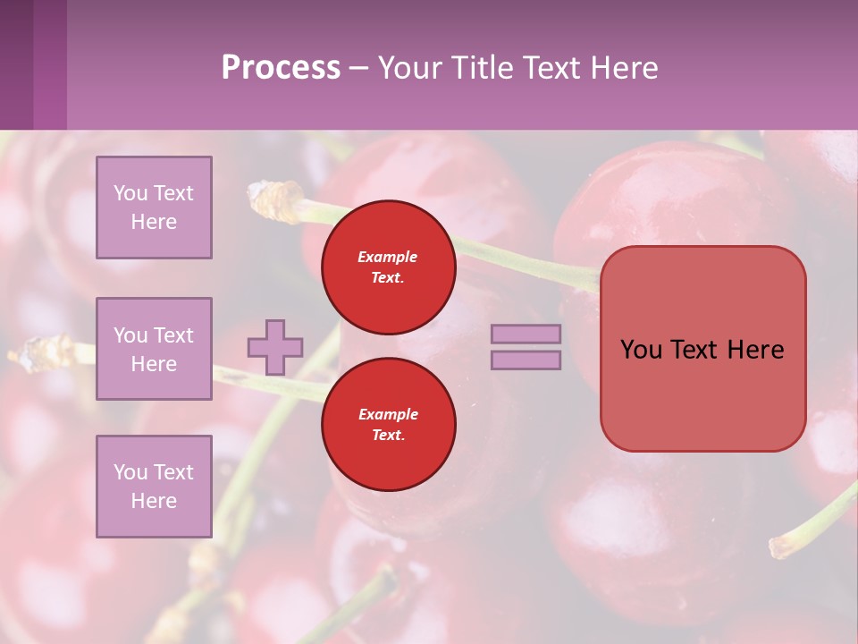 A Bunch Of Cherries With Water Droplets On Them PowerPoint Template