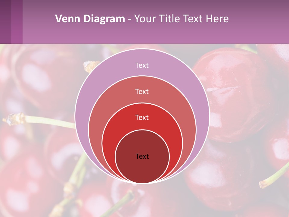 A Bunch Of Cherries With Water Droplets On Them PowerPoint Template