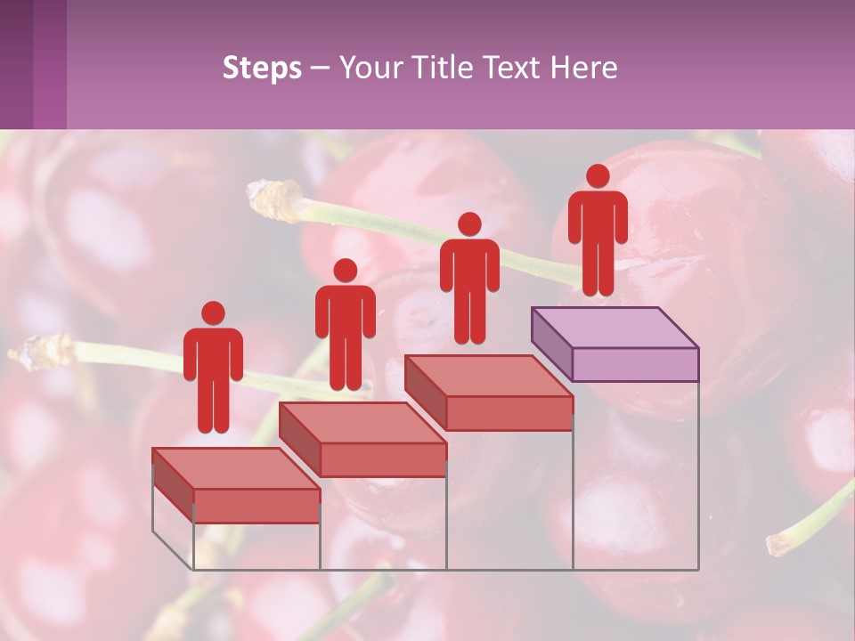 A Bunch Of Cherries With Water Droplets On Them PowerPoint Template