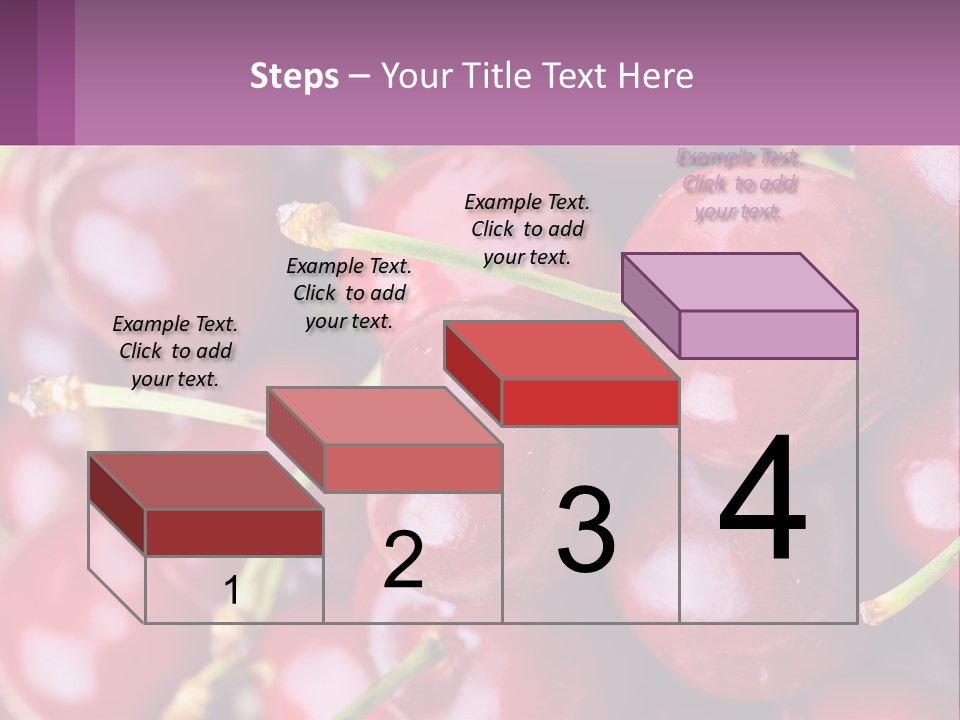 A Bunch Of Cherries With Water Droplets On Them PowerPoint Template