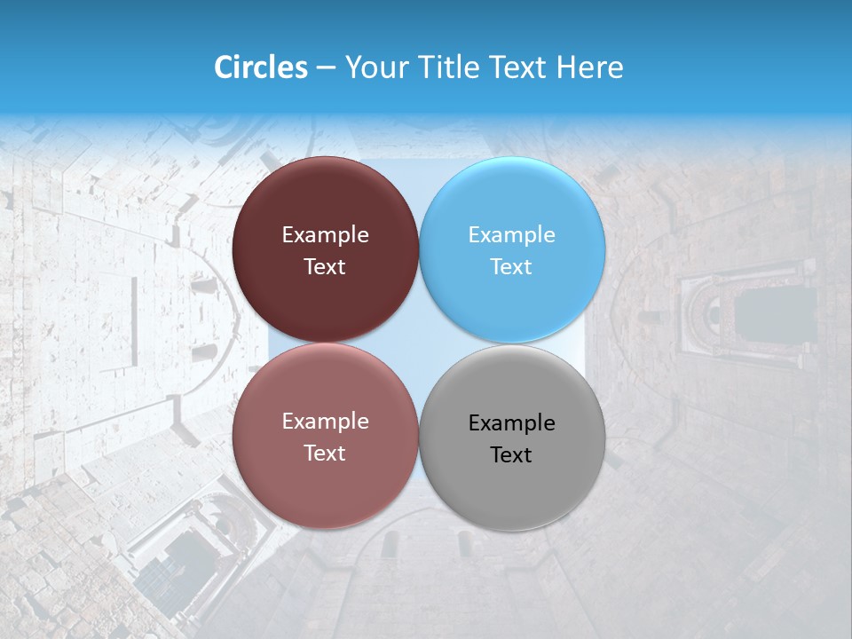 A View From The Bottom Of A Tower Looking Up At The Sky PowerPoint Template