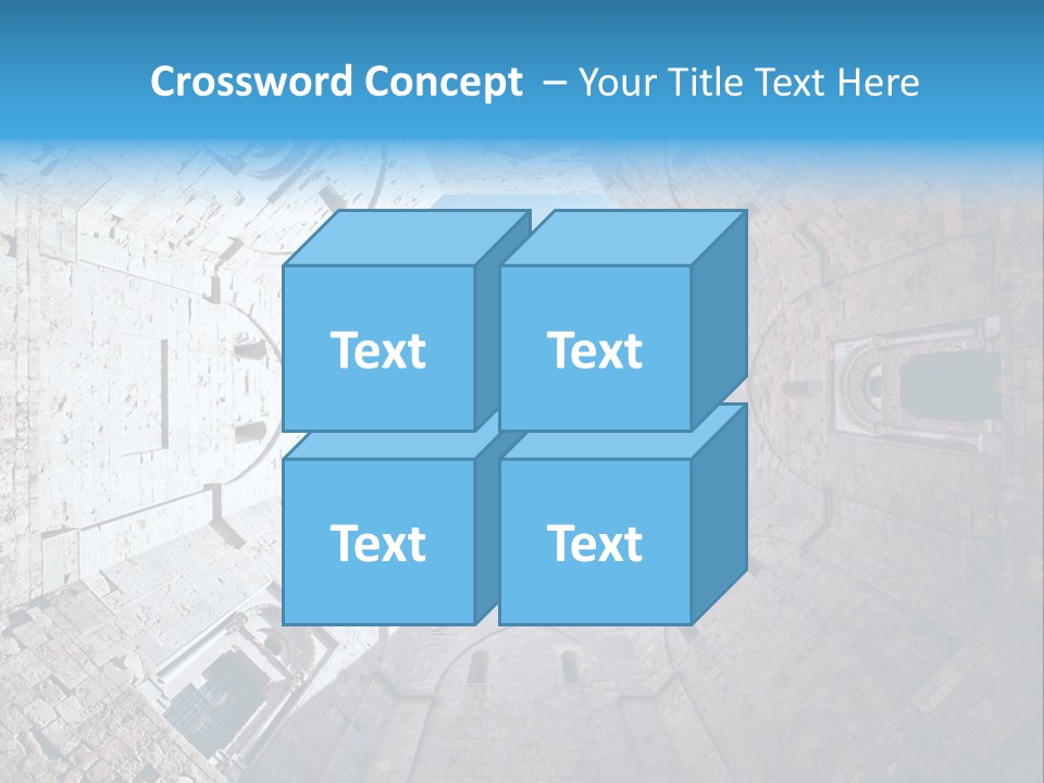 A View From The Bottom Of A Tower Looking Up At The Sky PowerPoint Template