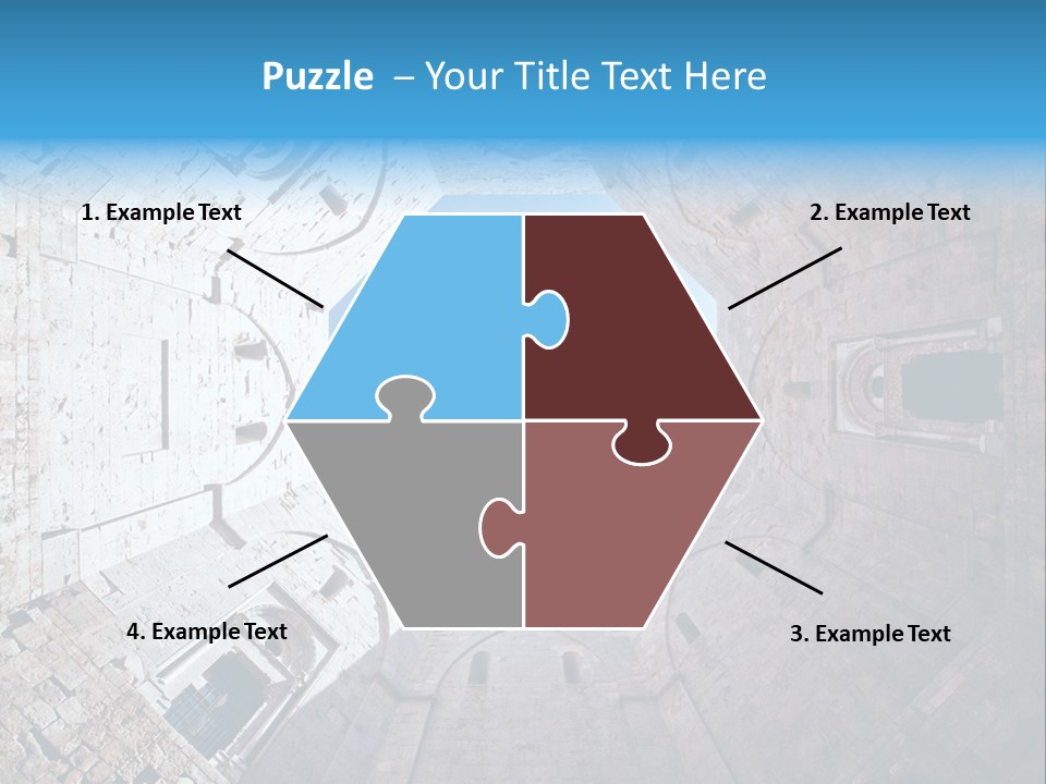A View From The Bottom Of A Tower Looking Up At The Sky PowerPoint Template