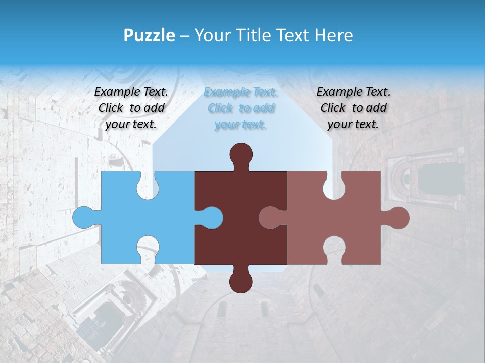 A View From The Bottom Of A Tower Looking Up At The Sky PowerPoint Template